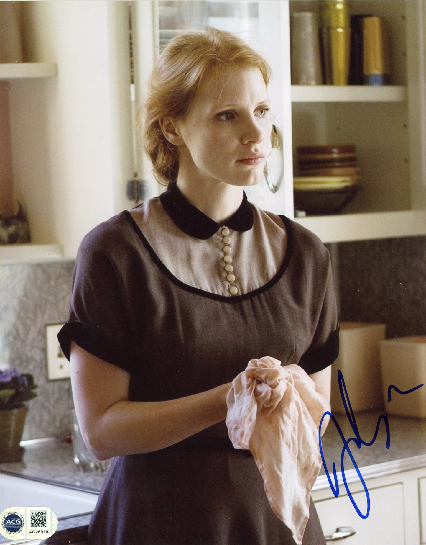 JESSICA CHASTAIN SIGNED THE HELP 10X8 PHOTO ALSO ACG CERT AUTHENTICATION