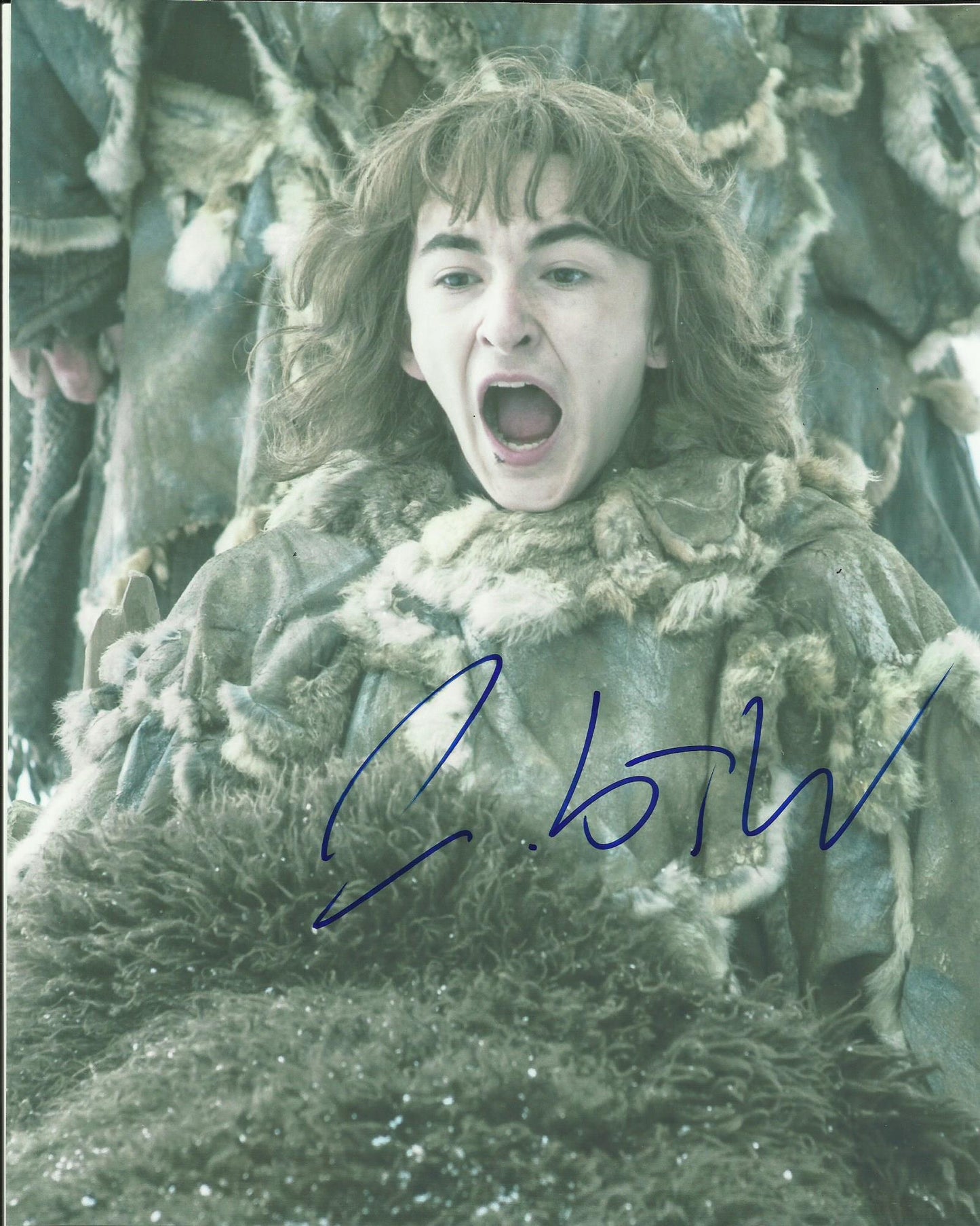 ISAAC HEMPSTEAD WRIGHT SIGNED GAME OF THRONES 8X10 PHOTO