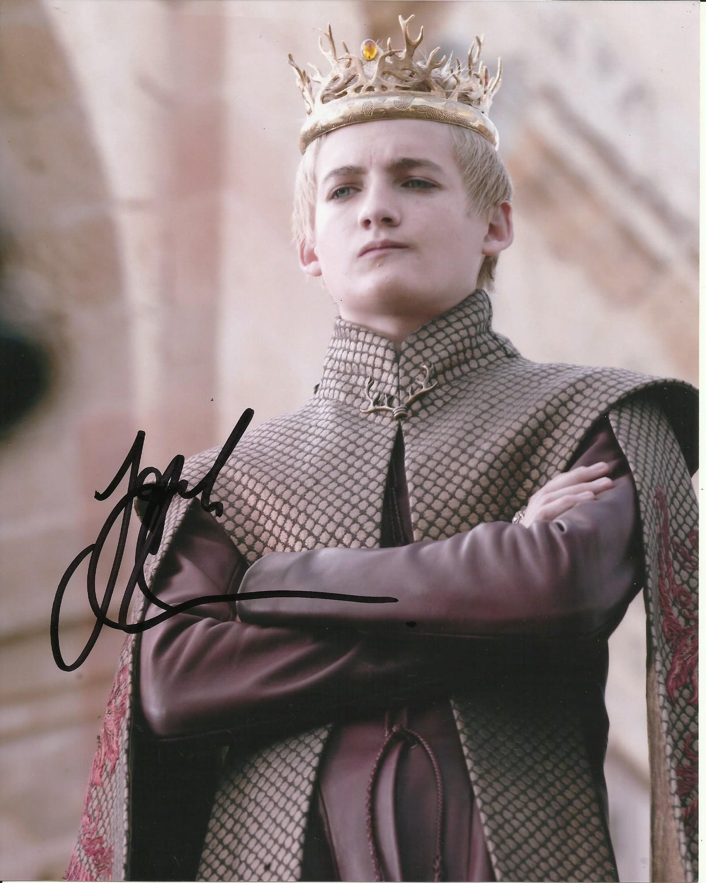 JACK GLEESON SIGNED GAME OF THRONES 8X10 PHOTO (7)