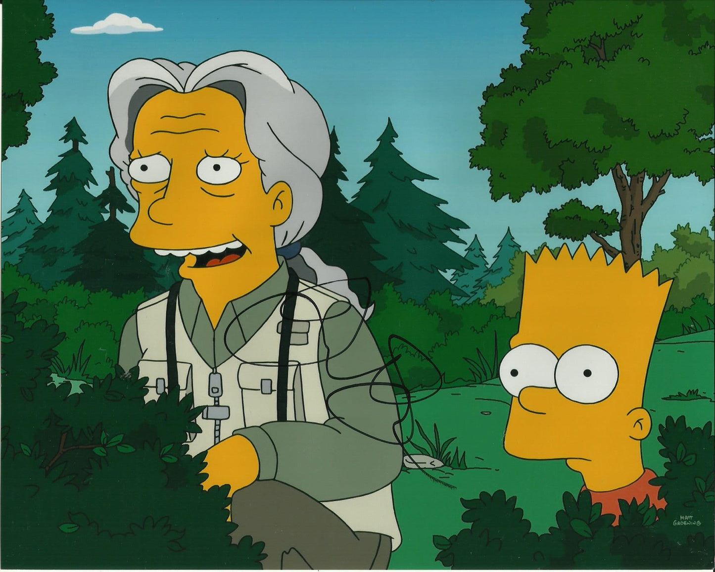 JENNIFER SAUNDERS SIGNED THE SIMPSONS 8X10 PHOTO