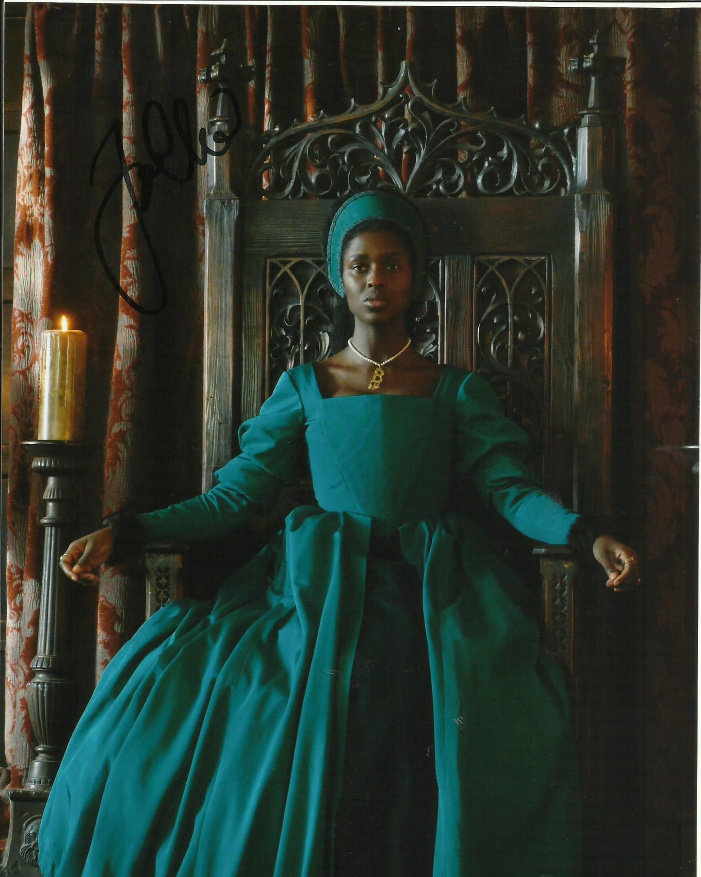 JODIE TURNER SMITH SIGNED ANNE BOLEYN 8X10 PHOTO