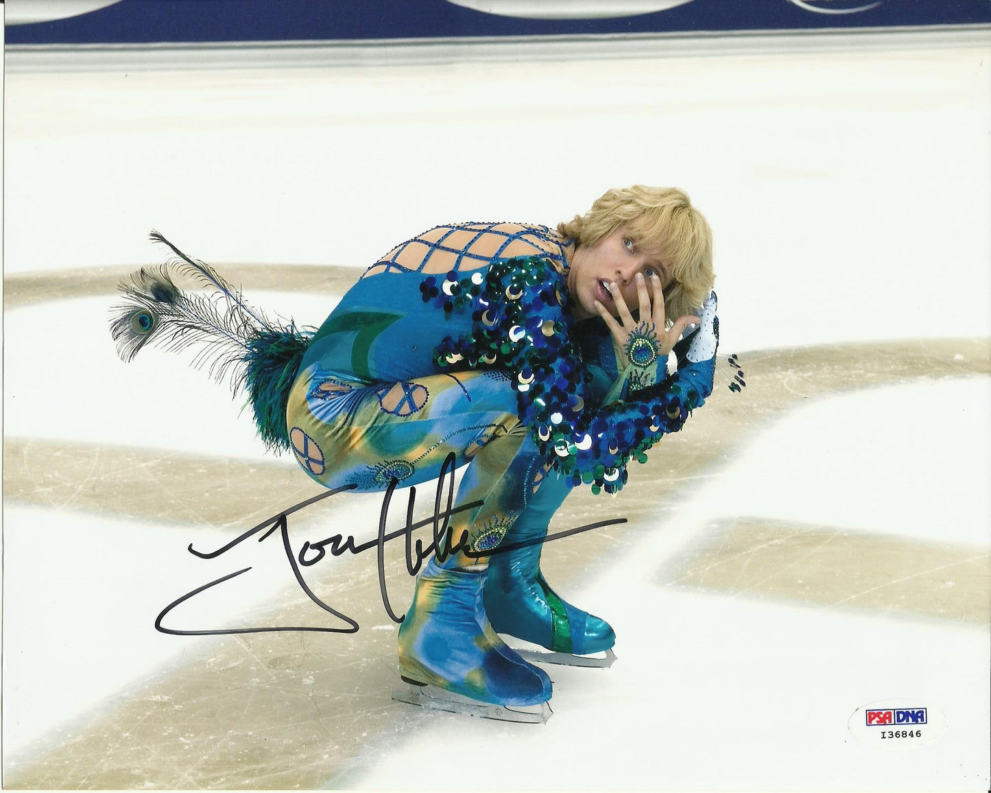 JON HEDER SIGNED BLADES OF GLORY 8X10 PHOTO ALSO PSA/DNA