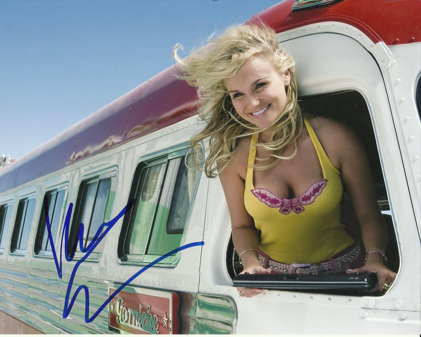 KRISTIN CHENOWETH SIGNED RV 10X8 PHOTO