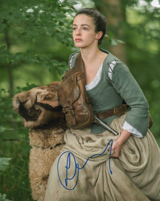 LAURA DONNELLY SIGNED SEXY OUTLANDER 8X10 PHOTO (3)