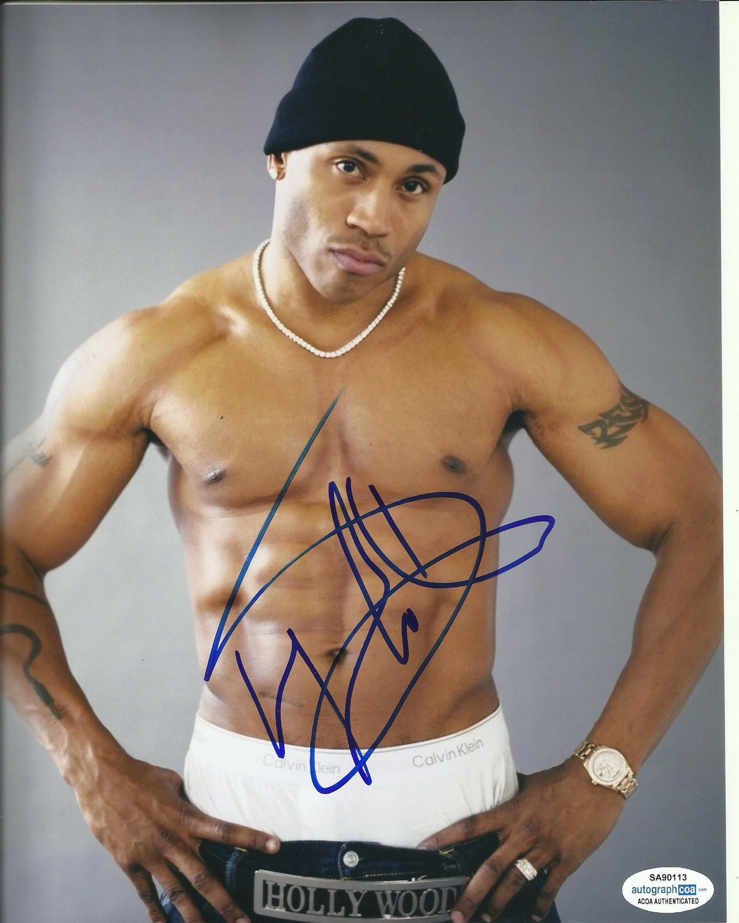 LL COOL J SIGNED COOL 8X10 PHOTO (2) ALSO ACOA CERTIFIED