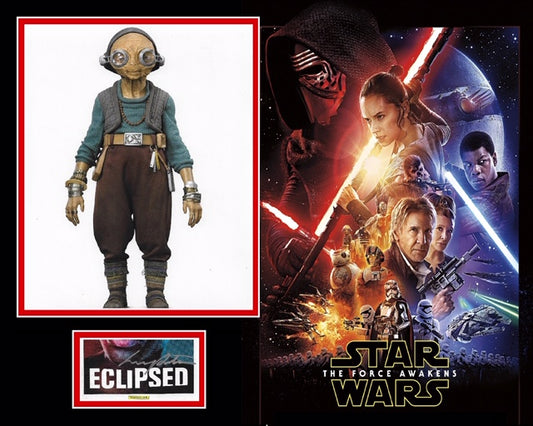 LUPITA NYONG'O SIGNED STAR WARS PHOTO MOUNT UACC REG 242  ACOA