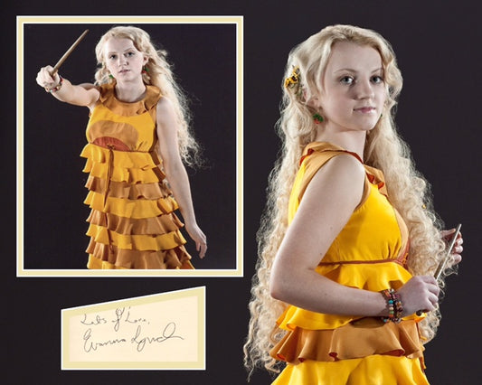 EVANNA LYNCH SIGNED HARRY POTTER PHOTO MOUNT
