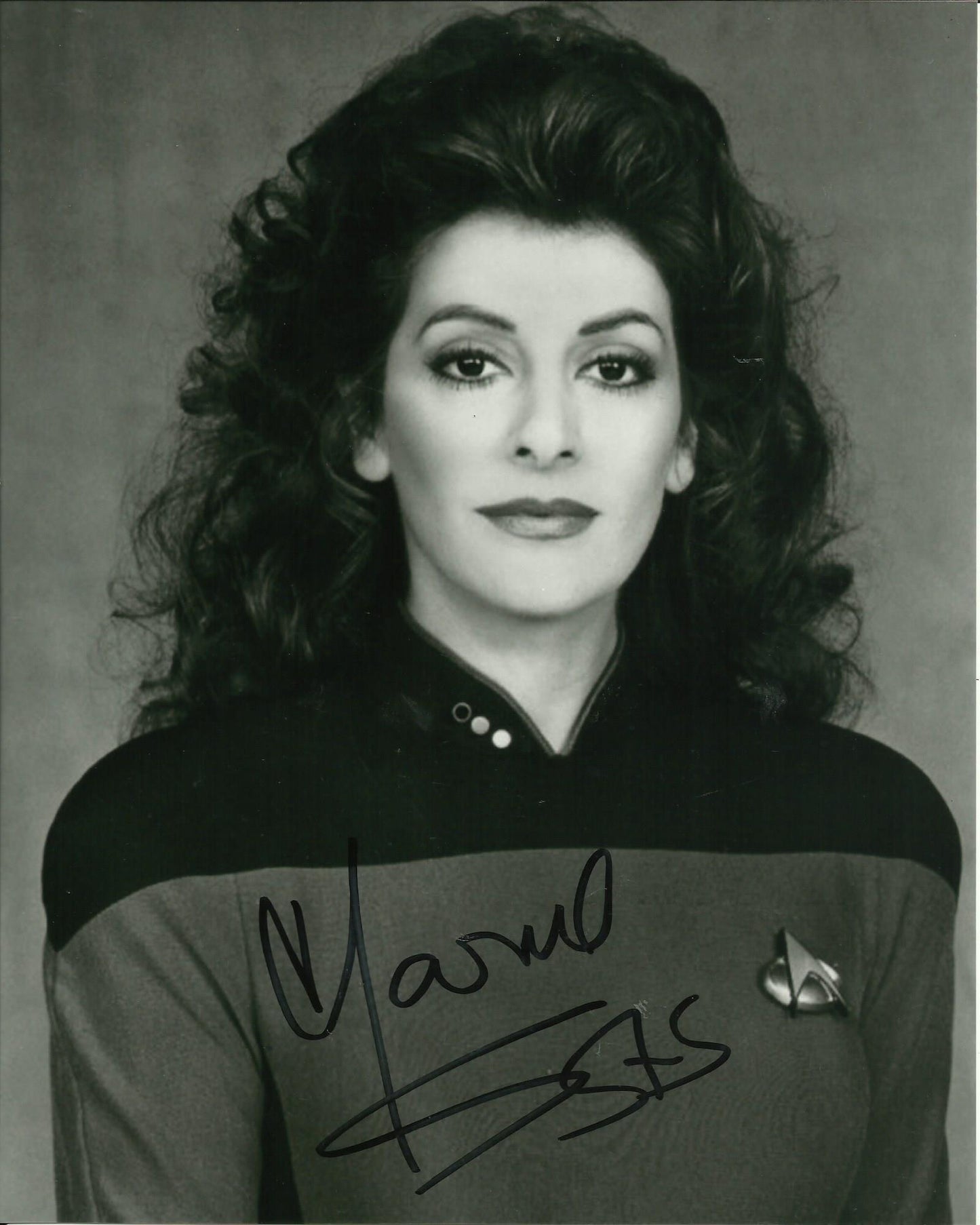 MARINA SIRTIS SIGNED STAR TREK 10X8 PHOTO (1)