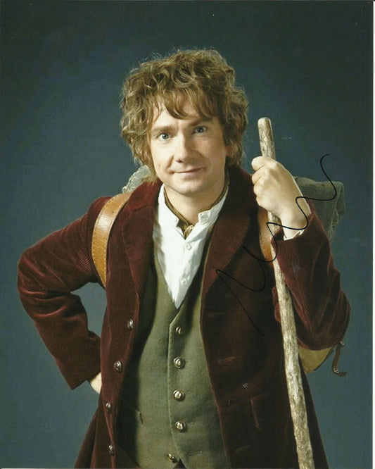 MARTIN FREEMAN SIGNED THE HOBBIT 8X10 PHOTO