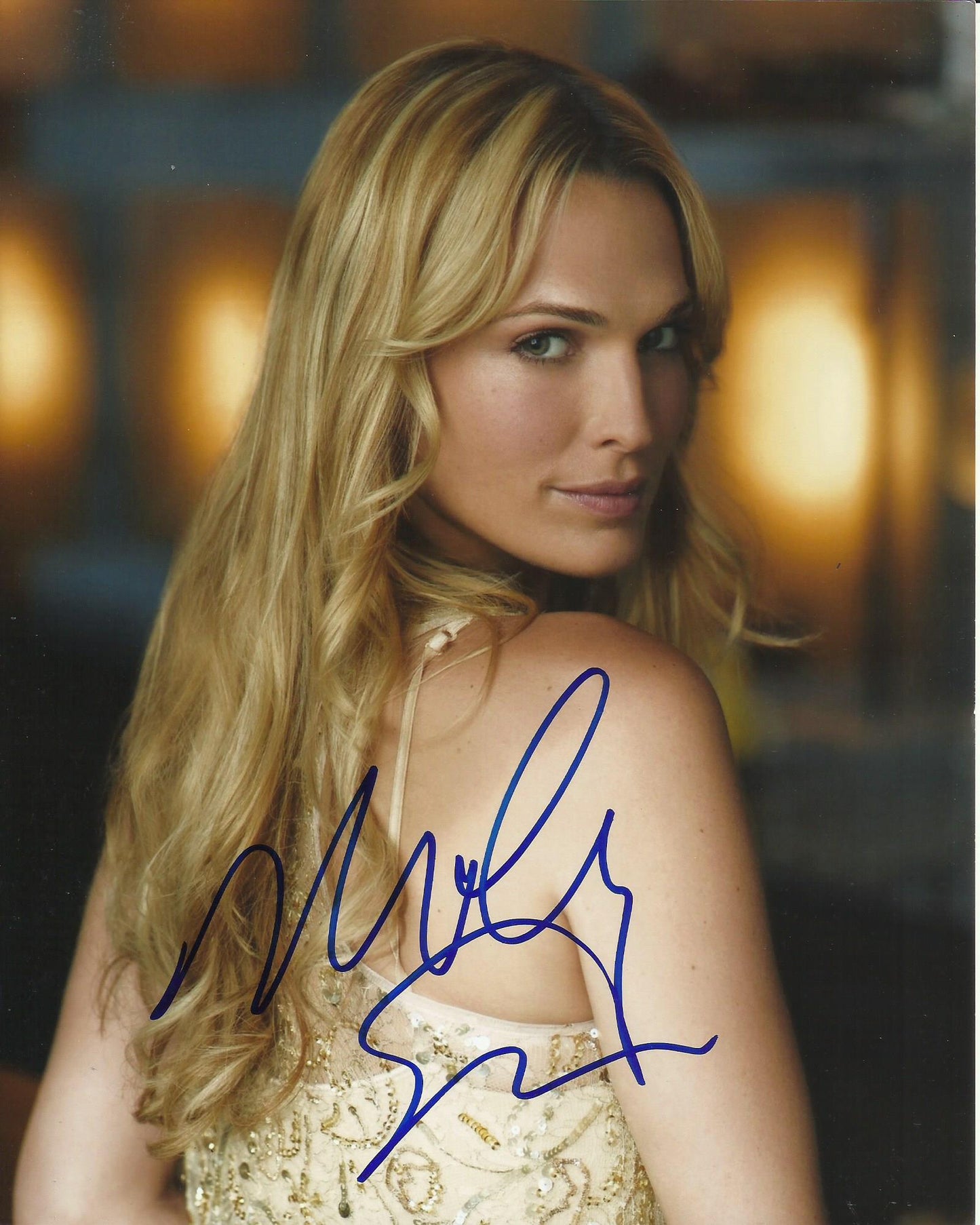 MOLLY SIMS SIGNED SEXY 10X8 PHOTO