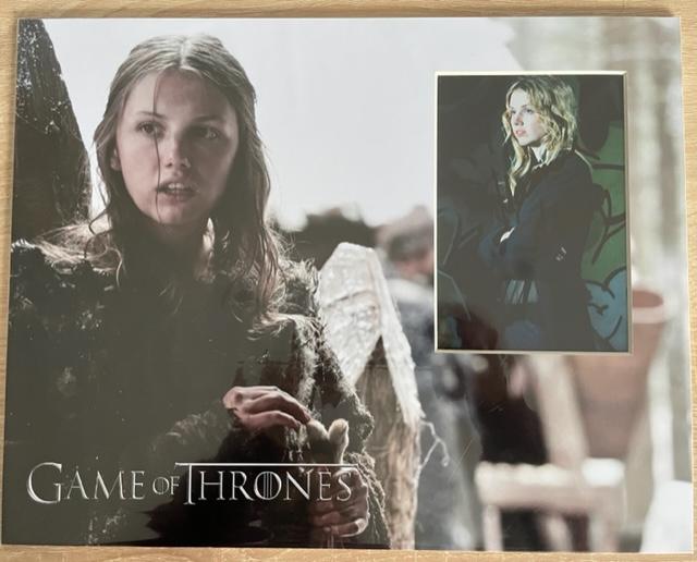 HANNAH MURRAY SIGNED 14X11 GAME OF THRONES PHOTO MOUNT (2)
