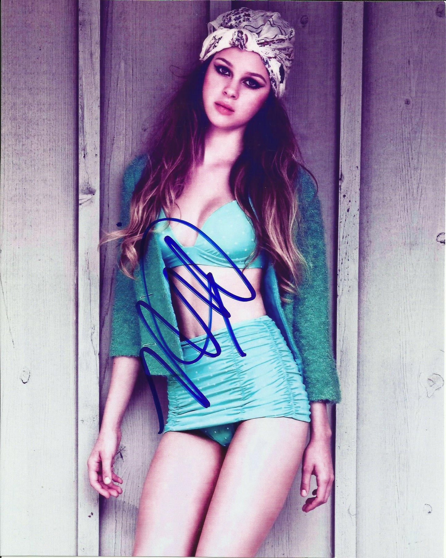 NICOLA PELTZ SIGNED SEXY 10X8 PHOTO (1)