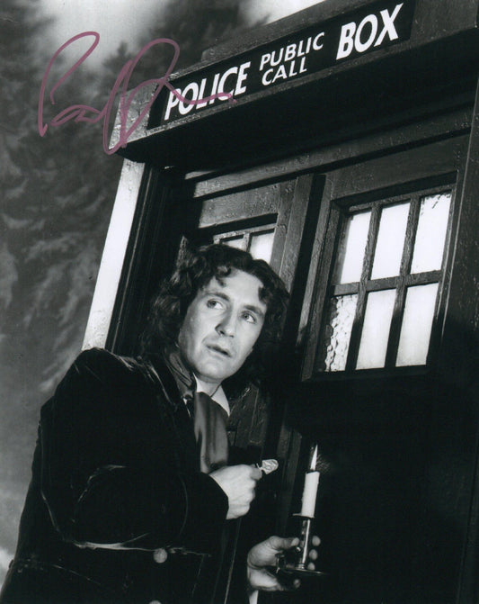PAUL McGANN SIGNED DR WHO 8X10 PHOTO (3)