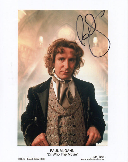 PAUL McGANN SIGNED DR WHO 8X10 PHOTO (4)