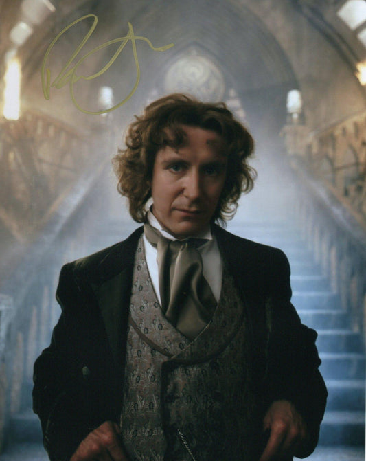 PAUL McGANN SIGNED DR WHO 8X10 PHOTO (5)