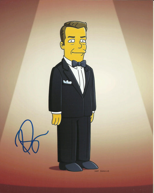RICKY GERVAIS SIGNED SIMPSONS 8X10 PHOTO