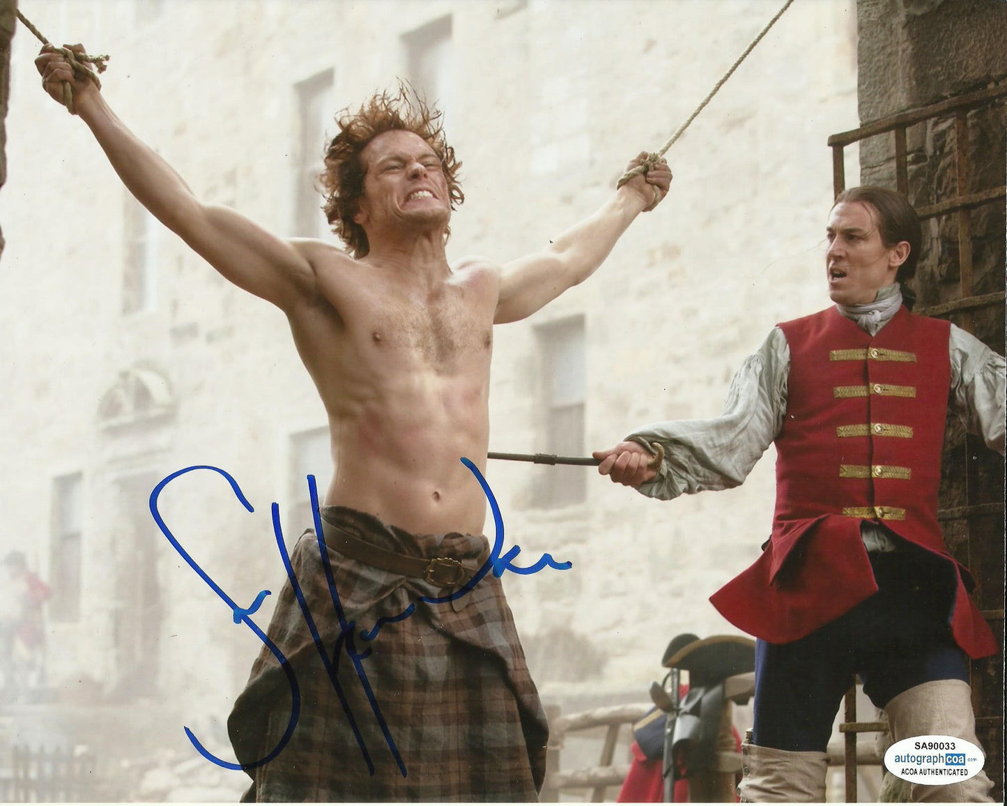SAM HEUGHAN SIGNED OUTLANDER 8X10 PHOTO (17) ALSO ACOA CERTIFED