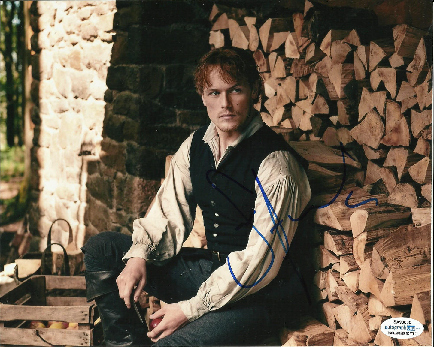 SAM HEUGHAN SIGNED OUTLANDER 8X10 PHOTO (14) ALSO ACOA CERTIFIED