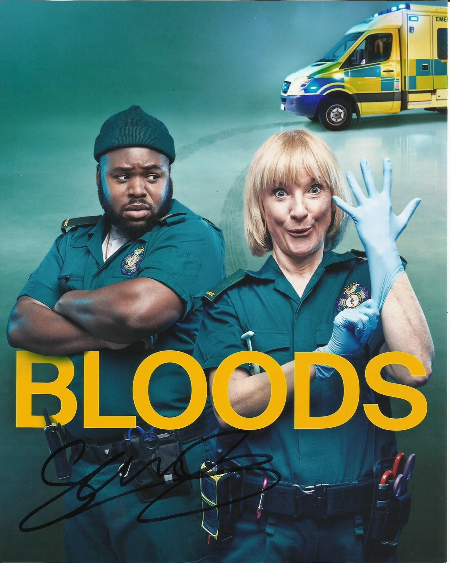 SAMSON KAYO SIGNED BLOODS 8X10 PHOTO (1)
