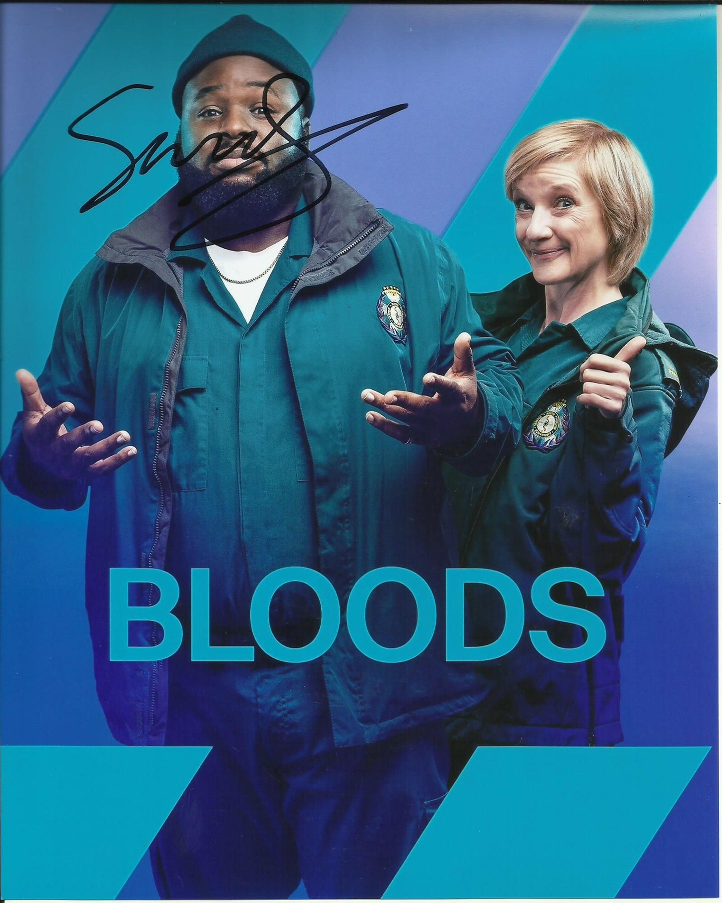 SAMSON KAYO SIGNED BLOODS 8X10 PHOTO (4)