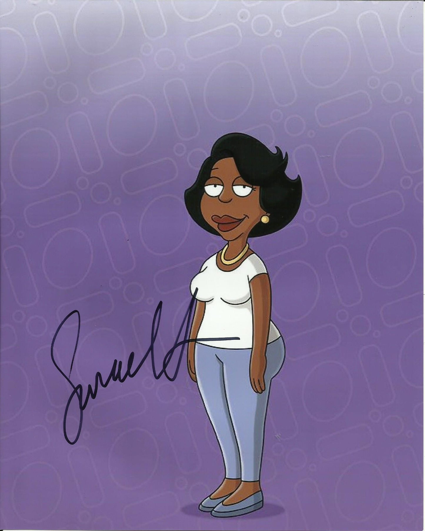SANAA LATHAM SIGNED THE CLEVELAND SHOW 10X8 PHOTO