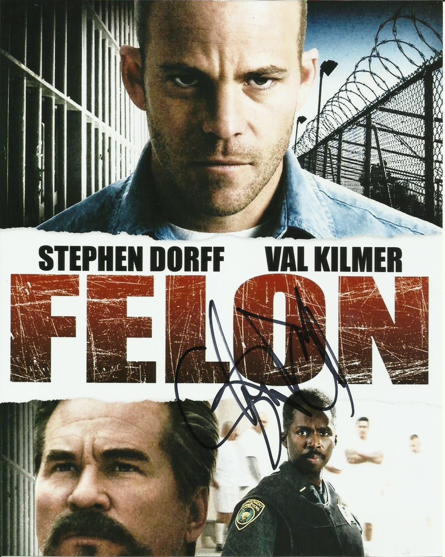 STEPHEN DORFF SIGNED FELON 10X8 PHOTO