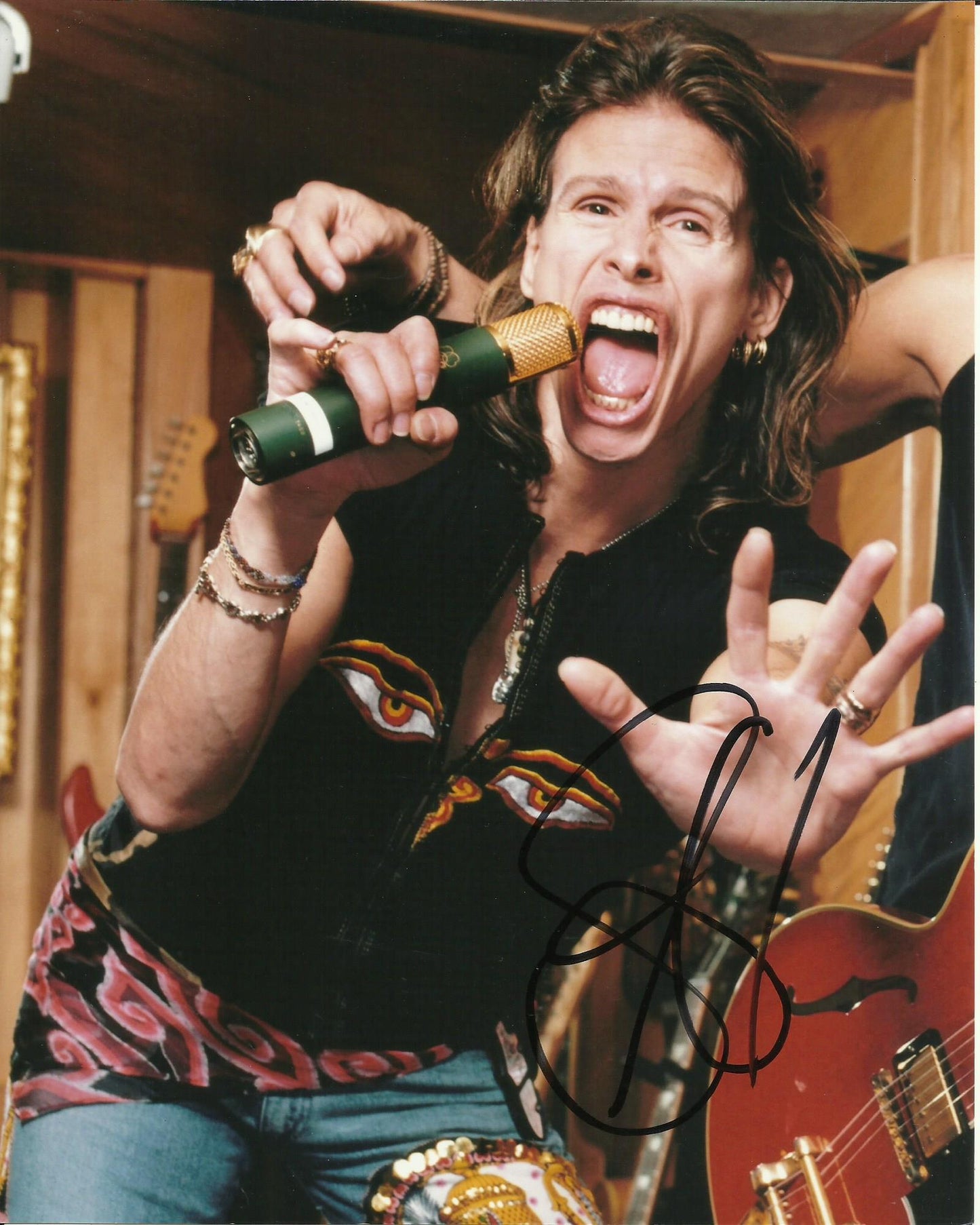 STEVEN TYLER SIGNED AEROSMITH 8X10 PHOTO (6)