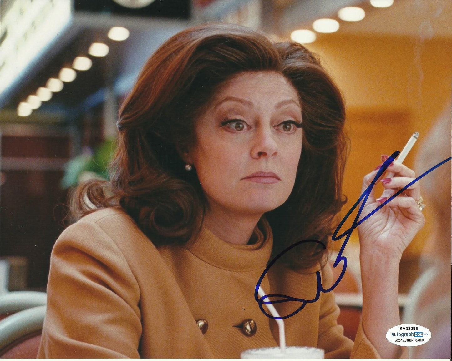SUSAN SARANDON SIGNED SEXY 10X8 PHOTO (2) ALSO ACOA CERTIFIED