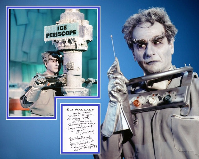 ELI WALLACH SIGNED BATMAN PHOTO MOUNT UACC REG 242 ACOA