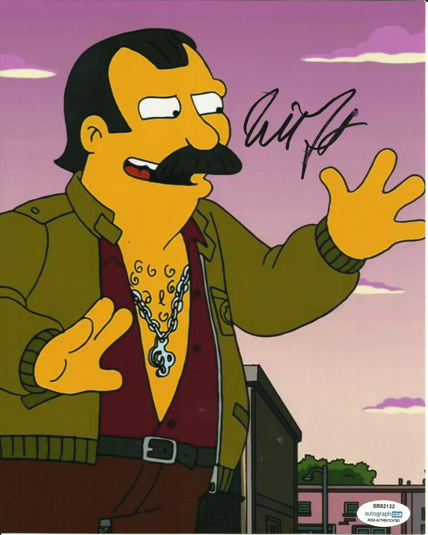 WILL FORTE SIGNED THE SIMPSONS 8X10 PHOTO ALSO ACOA (2)