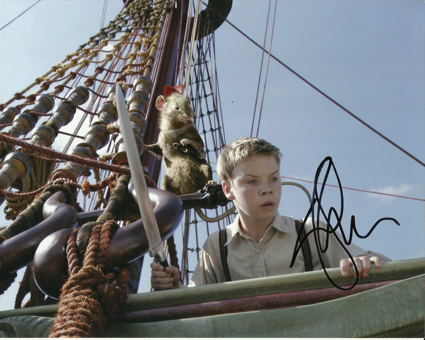 WILL POULTER SIGNED SON OF RAMBOW 8X10 PHOTO (2)