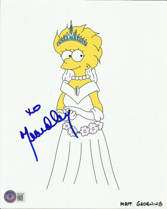 YEARDLEY SMITH SIGNED SIMPSONS 8X10 PHOTO (2) ALSO BECKETT COA