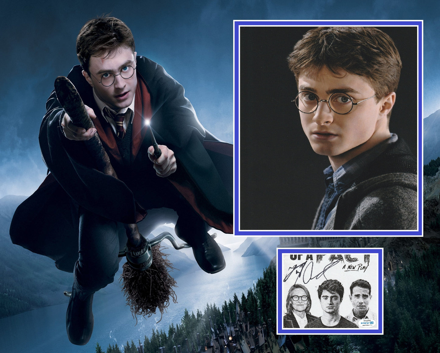 DANIEL RADCLIFFE SIGNED HARRY POTTER PHOTO MOUNT ALSO ACOA (2)