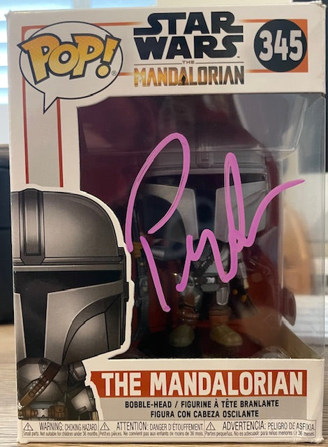 PEDRO PASCAL SIGNED THE MANDALORIAN FUNKO POP (1) ALSO SWAU