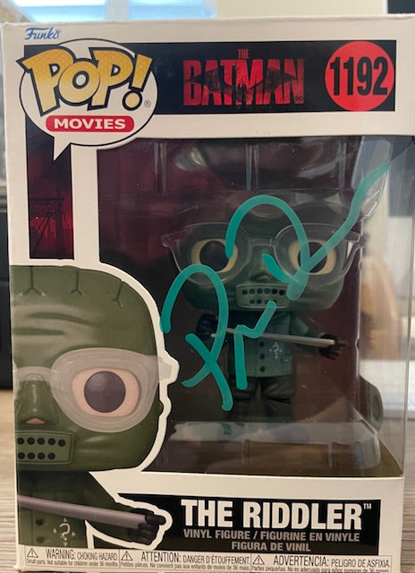 PAUL DANO SIGNED THE RIDDLER BATMAN FUNKO POP (1) ALSO SWAU
