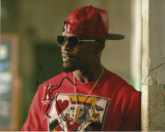 JAMIE FOXX SIGNED BABY DRIVER 8X10 PHOTO