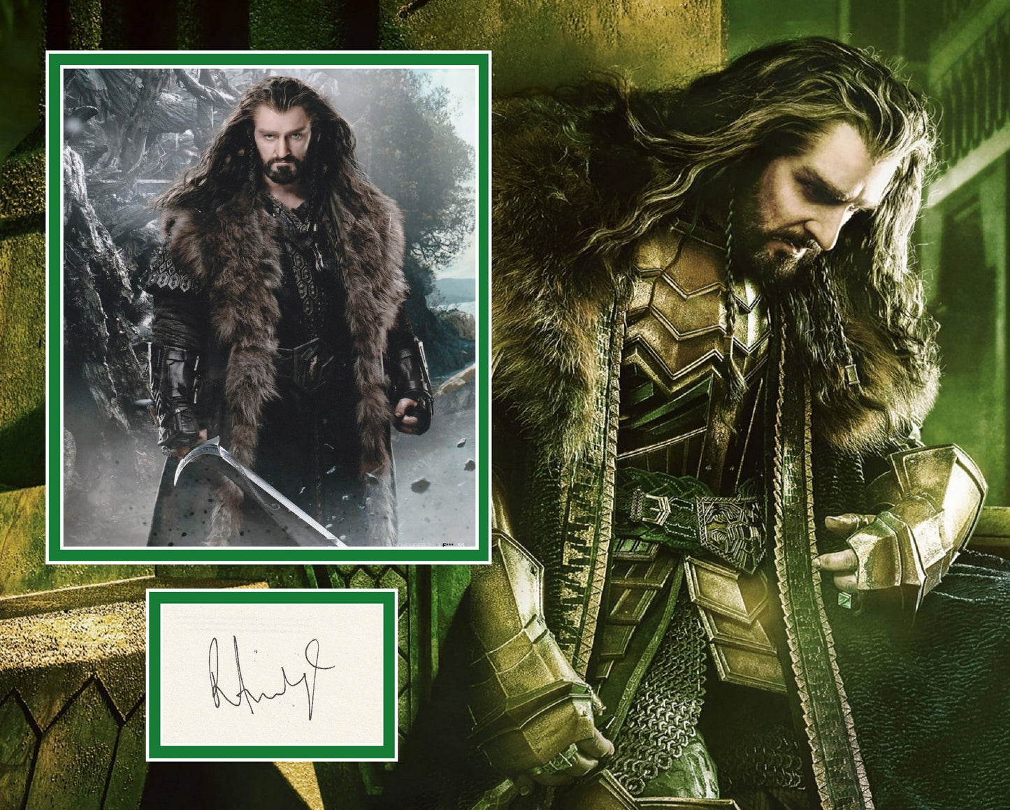 RICHARD ARMITAGE SIGNED THE HOBBIT PHOTO MOUNT