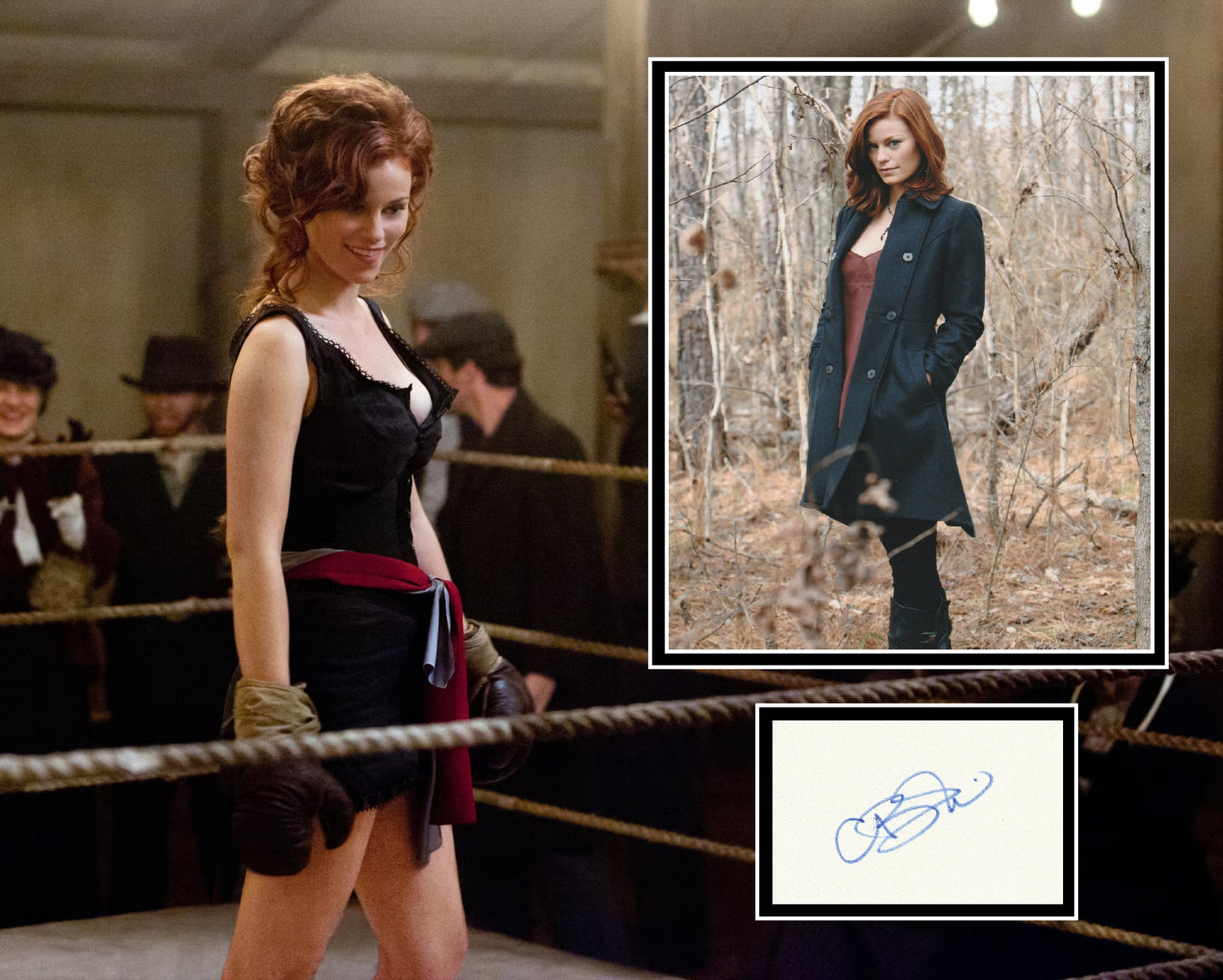 CASSIDY FREEMAN SIGNED THE VAMPIRE DIARIES PHOTO MOUNT
