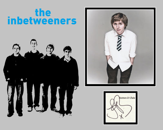 JAMES BUCKLEY SIGNED THE INBETWEENERS PHOTO MOUNT
