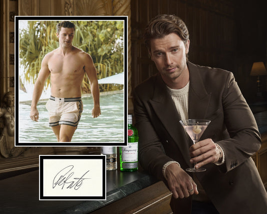 PATRICK SCHWARZENEGGER SIGNED THE WHITE LOTUS PHOTO MOUNT VIDEO PROOF