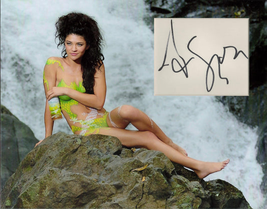 JESSICA SZOHR SIGNED 14X11 SEXY PHOTO MOUNT (1)