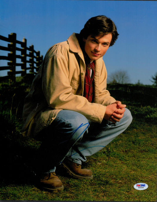 TOM WELLING SIGNED SMALLVILLE 14X11 PHOTO (1) ALSO PSA