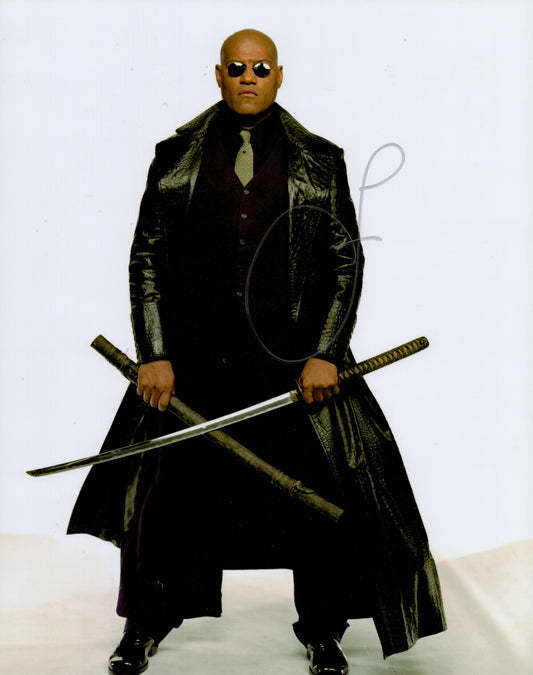 LAURENCE FISHBURNE SIGNED THE MATRIX 14X11 PHOTO (1)