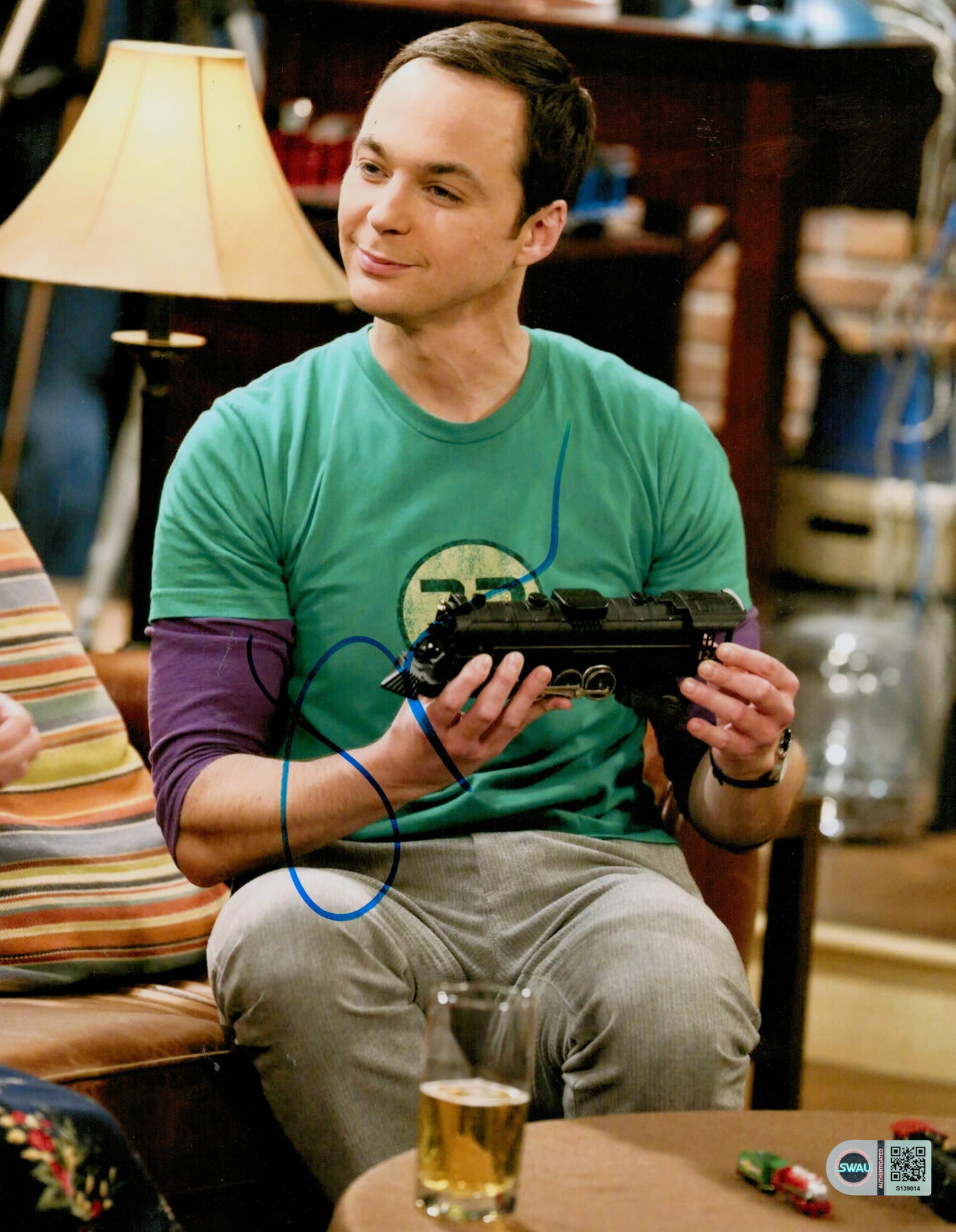 JIM PARSONS SIGNED THE BIG BANG THEORY 14X11 PHOTO ALSO SWAU