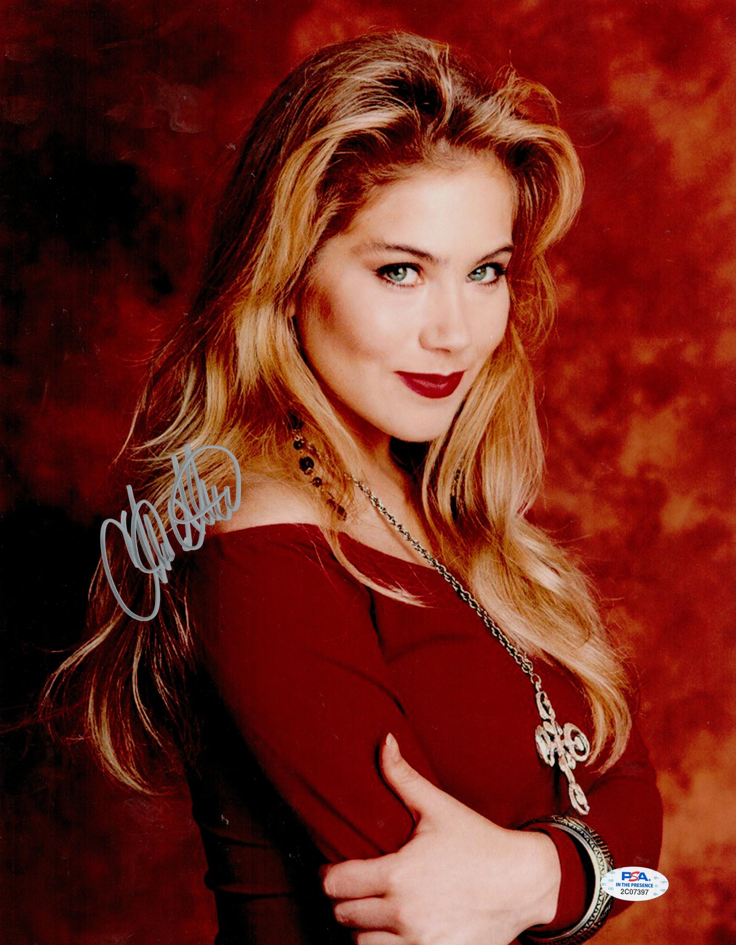 CHRISTINA APPLEGATE SIGNED MARRIED WITH CHILDREN 14X11 PHOTO ALSO PSA