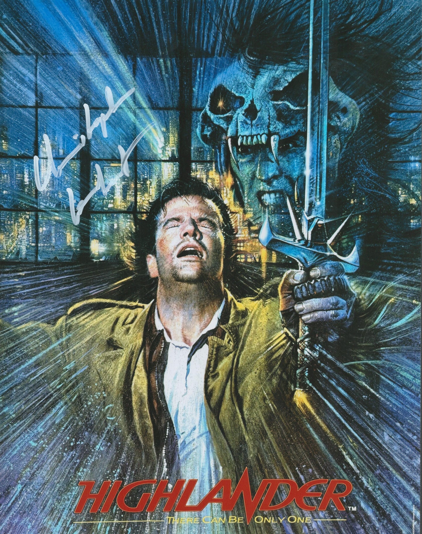 CHRISTOPHER LAMBERT SIGNED 14X11 HIGHLANDER PHOTO (2)