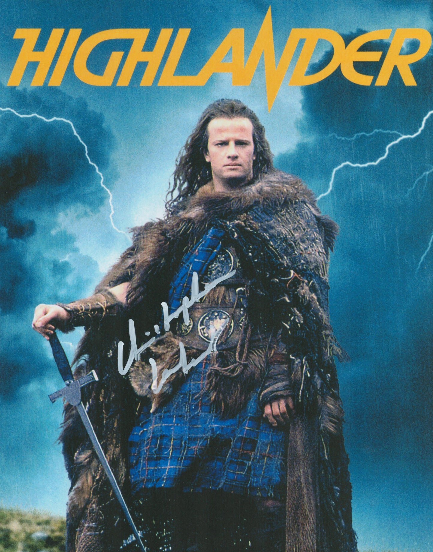 CHRISTOPHER LAMBERT SIGNED 14X11 HIGHLANDER PHOTO (5)