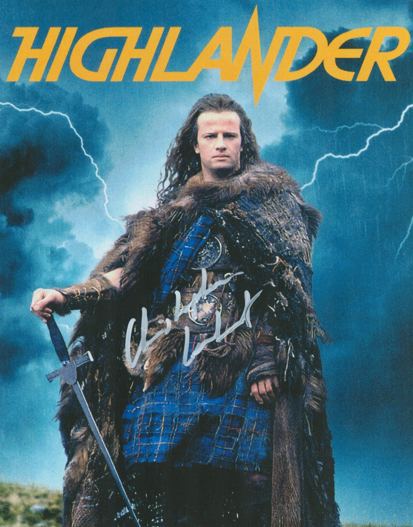 CHRISTOPHER LAMBERT SIGNED 14X11 HIGHLANDER PHOTO (6)