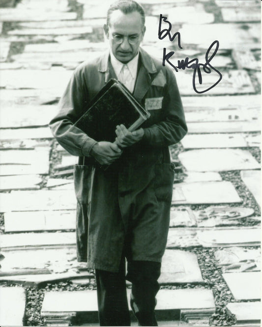BEN KINGSLEY SIGNED SCHLINDERS LIST 8X10 PHOTO