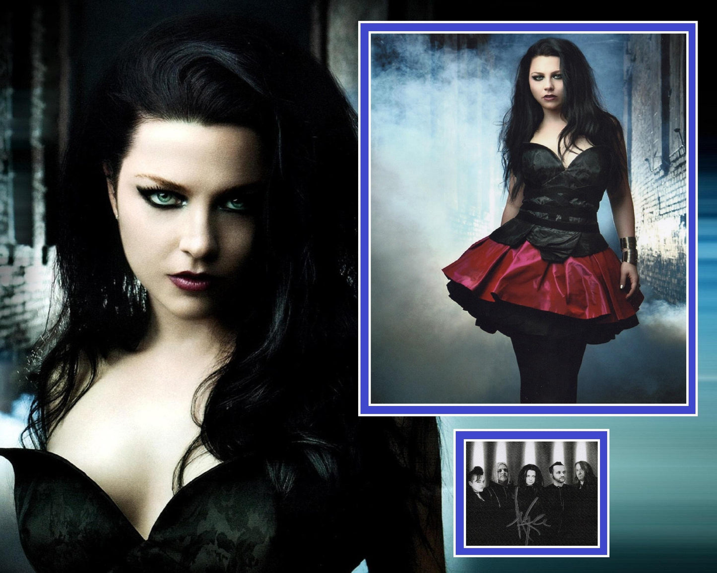 AMY LEE SIGNED SEXY EVANESCENCE PHOTO MOUNT (2)